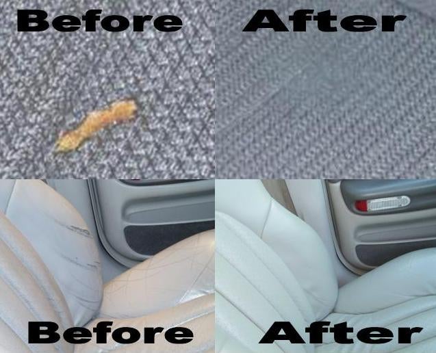 Before and After of Interior Repair at Premier GMC in Rittman OH